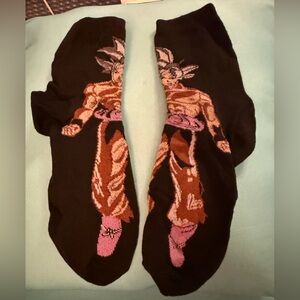 Unisex Anime Crew Socks - Black